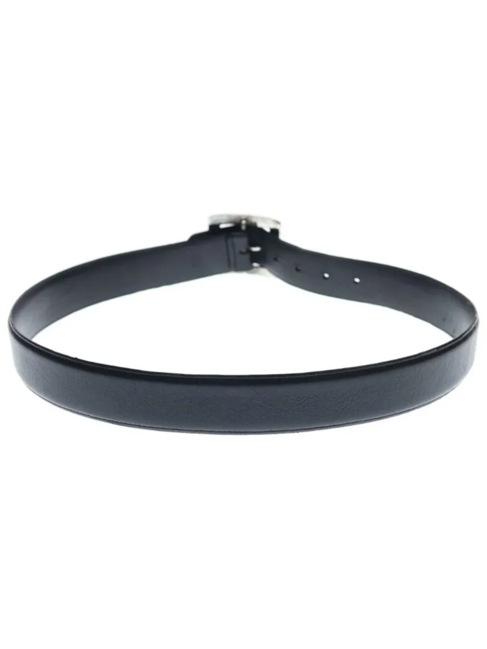 Chrome Hearts 1.5 Otj Belt Filigree Otj Leather Black Silver